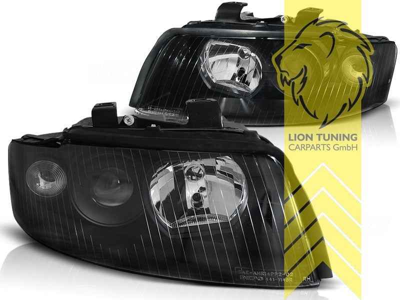 LTG DEPO Headlights Audi A4 B6 8E Sedan Avant black 00-04 RHD LHD Univ