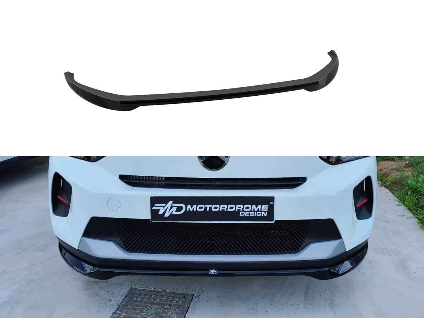 Motordrome Front Bumper Lower Splitter Citroen C3 Mk4 Gloss Black