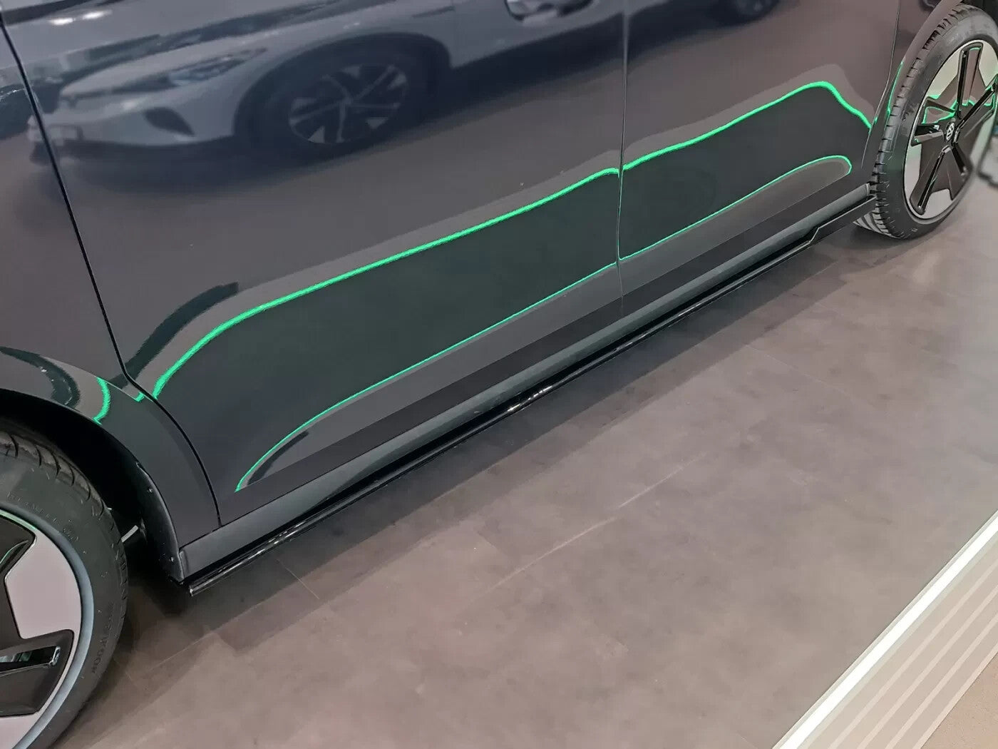 Motordrome Side Skirts Extensions VW ID Buzz 2022+ Gloss Black