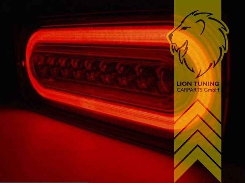LTG LED Dynam Rear Lights Tail Lamps Mercedes W461 W463 89-12 G-Class black LHD