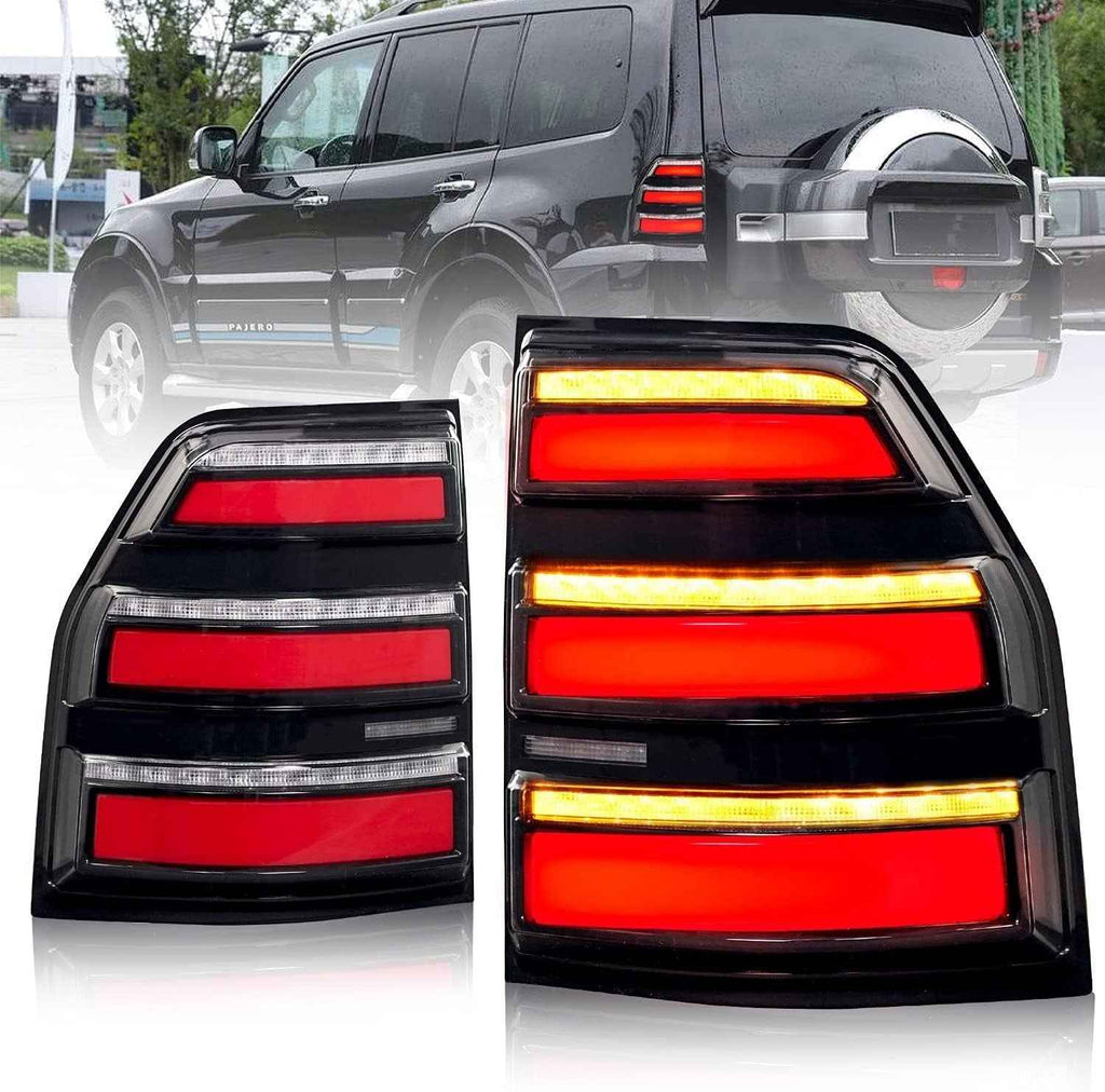 AC Pair Seq LED DRL Rear lights Tail Mitsubishi Pajero Shogun MK4 NS NW 06-21