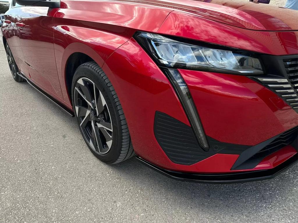 Motordrome Front Bumper Lower Splitter Peugeot  308 Mk3 2021+ Gloss Black