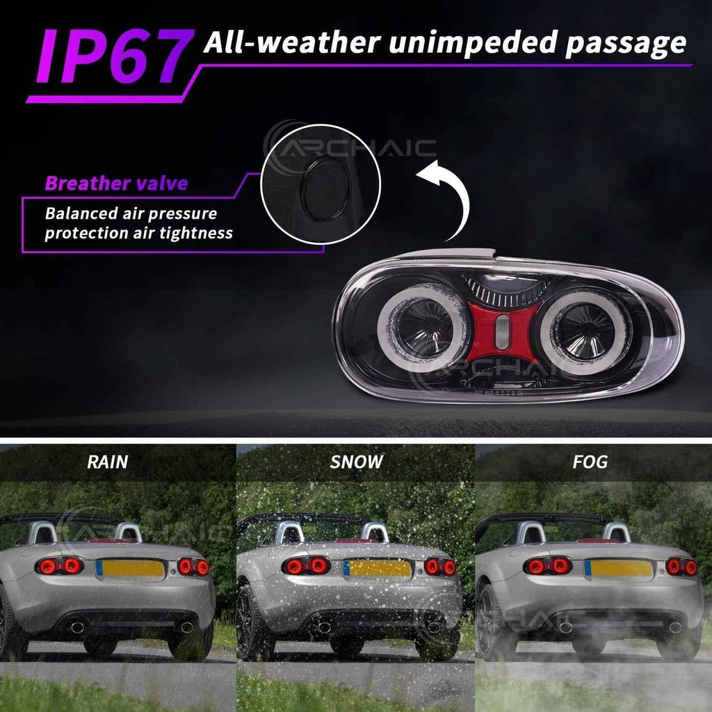 AC Pair LED DRL Rear lights Tail Lamps 09-15 Mazda MX-5 MK3 NC2 NC3 Miata LHD