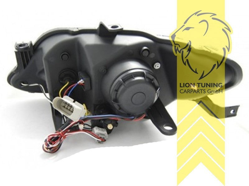 LTG Pair LED DRL Lightbar Headlights Seat Ibiza 6J IV 6J5 08-12 Black LHD