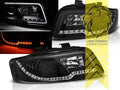 LTG Pair LED DRL Lightbar Headlights Audi A4 B6 8E Sedan Avant 00-04 black LHD
