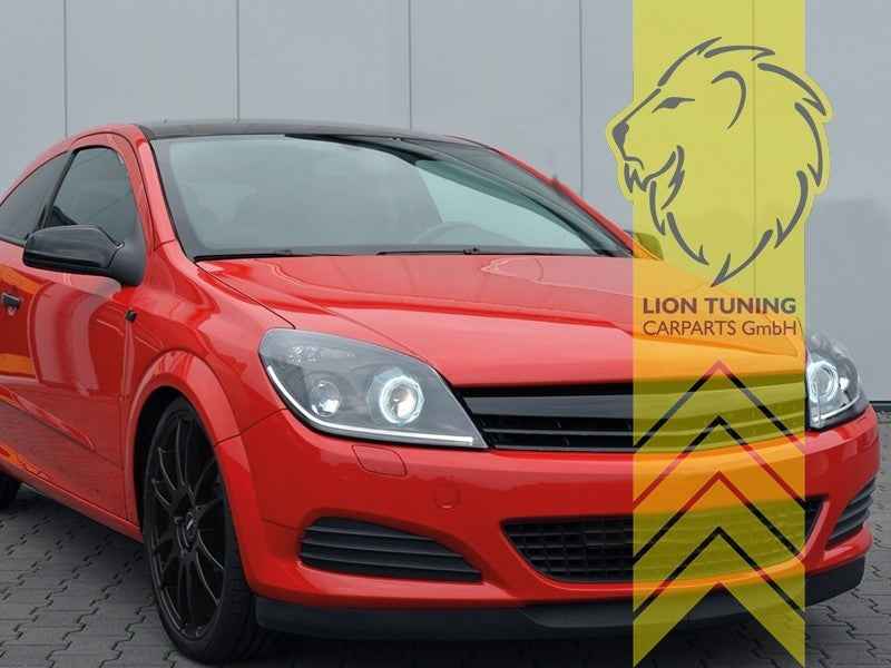 LTG Pair LED DRL Headlights Opel Astra H L48 L35 L08 L69 04-10 black LHD