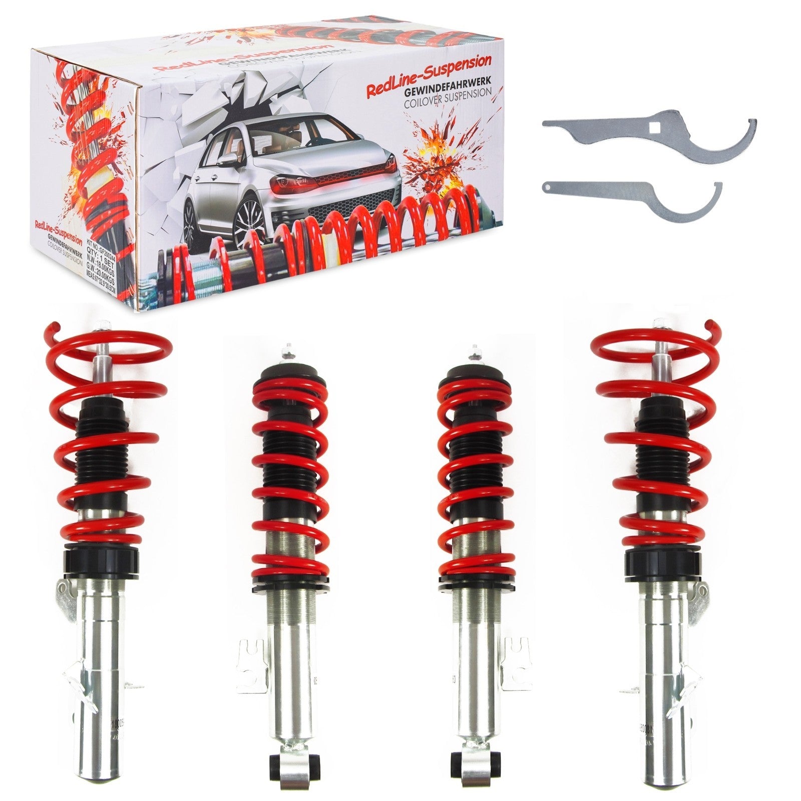 JOM Redline Lowering Coilovers Mini One Cooper Cab R50 R56 02+ 1.2 1.4 1.6 2.0