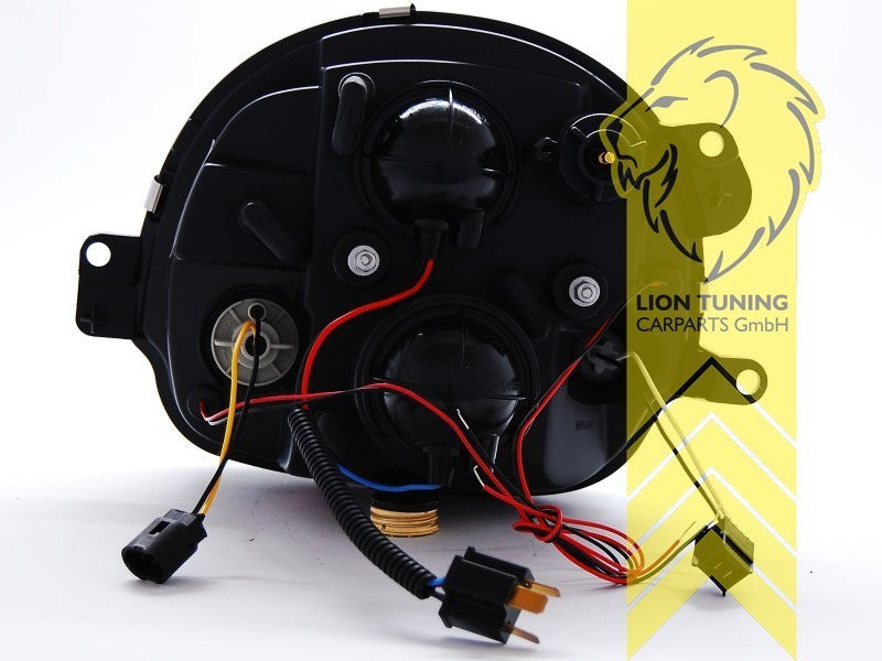 LT LED DRL Halo Ring Headlights Renault Twingo 1 MK1 C06 93-07 Chrome LHD