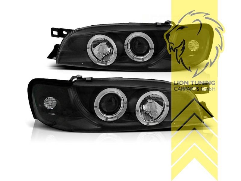 LTG Pair LED DRL Halo Headlights Subaru Impreza GFC 93-00 LHD EXPORT ONLY