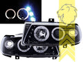 LT LED DRL Lightbar Headlights Halo Ring Seat Ibiza 6K Cordoba 6K Black LHD