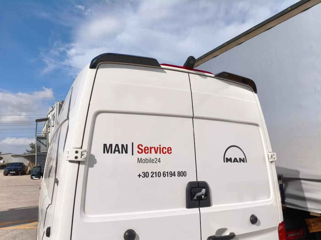 Motordrome Rear Wing Roof Spoiler VW Crafter Mk2 MAN TGE High Roof H2 17+ Barn D