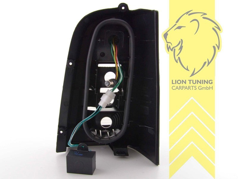 LTG Pair LED Rear Lights Tail Lamps Mercedes VITO W638 96-03 black smoke LHD