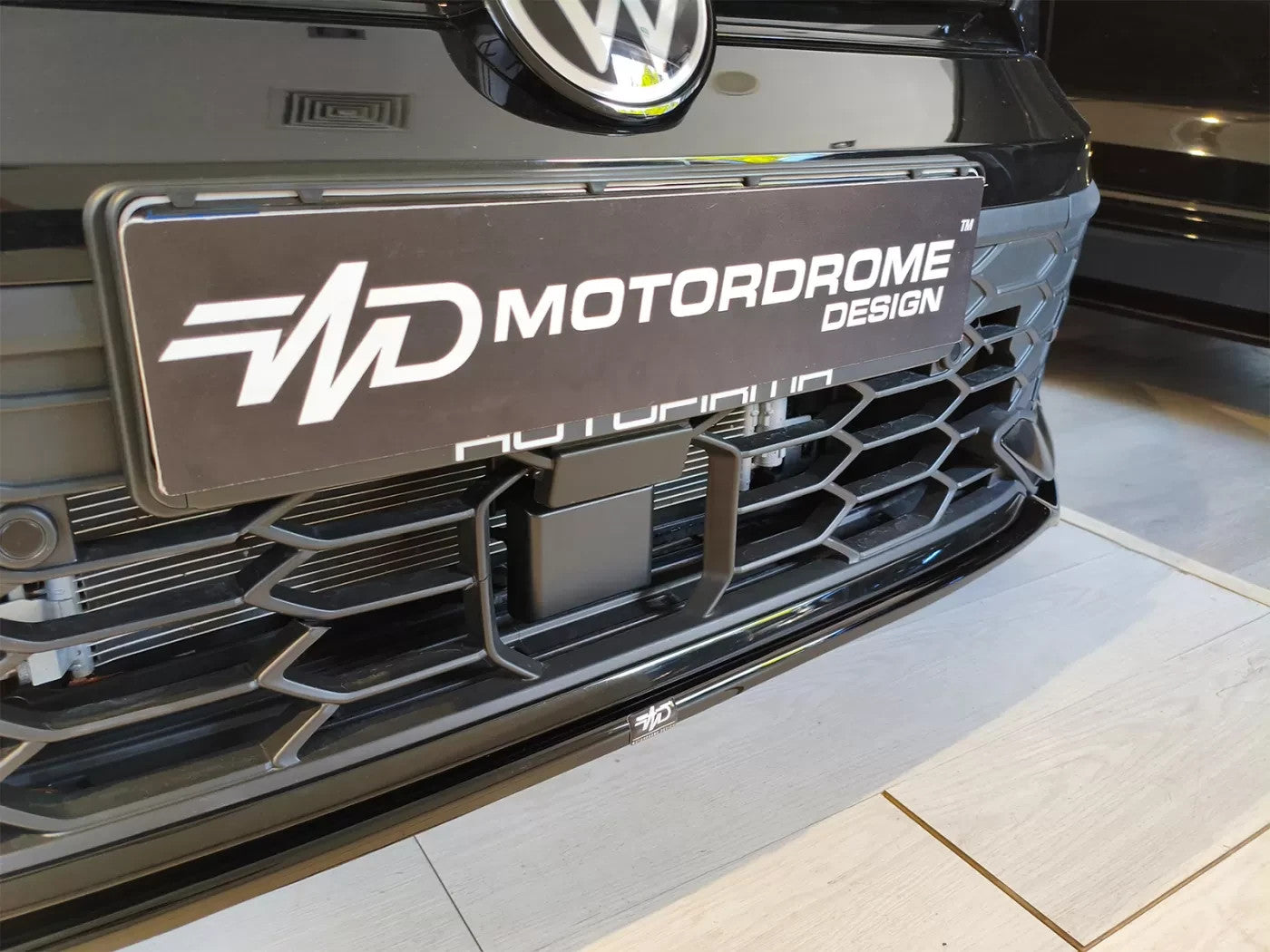 Motordrome Front Bumper Splitter  Golf Mk8 Facelift GTI GTE R-Line Black Gloss