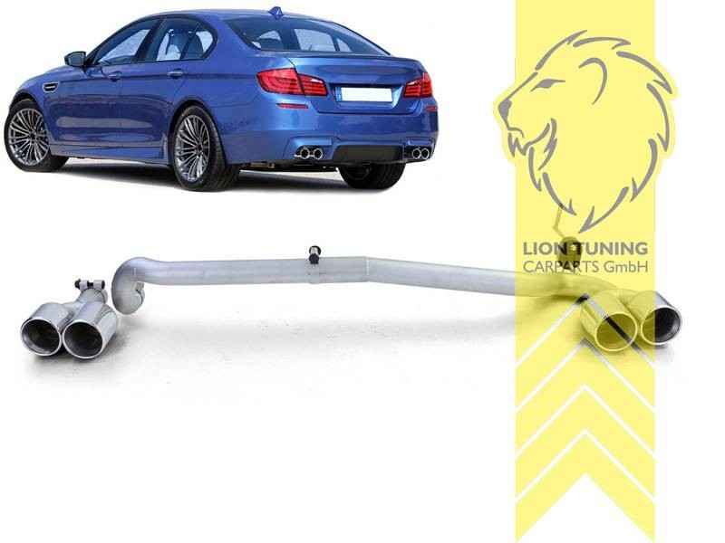 LTG Stainless steel exhaust tailpipe Quad 4 Pipe BMW F10 F11 13-17