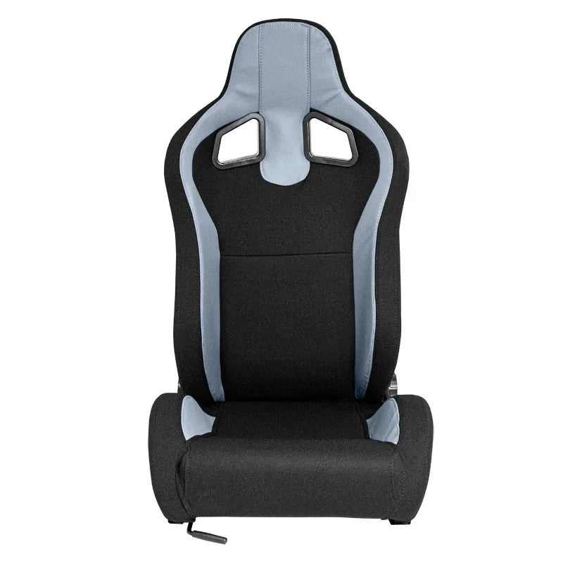 ATST x1 MR Reclining Universal Bucket Seat Black Grey Textile Cloth + slides