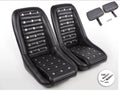 FKA Pair Bucket Seats Headrests Studded Classic Car Retro Kit Speedster Vintage