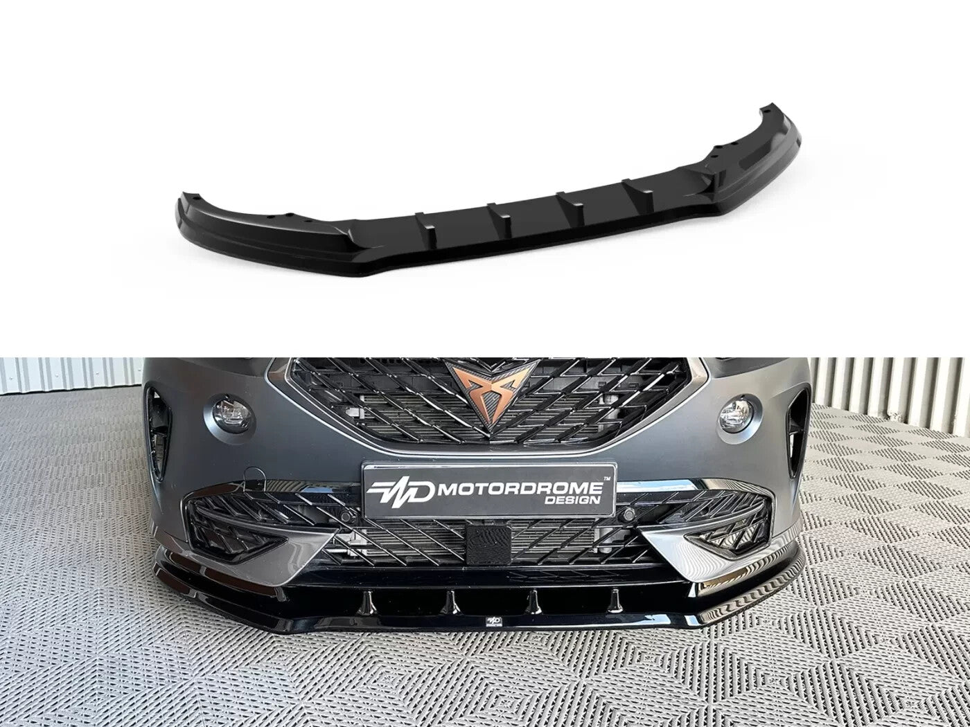 Motordrome Design Front Bumper Splitter Cupra Formentor Mk1 Gloss Black