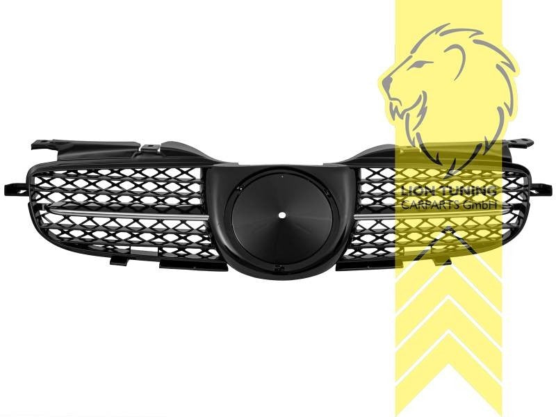 LTG radiator bumper grille Mercedes SLK R170 96-04 chrome black ABS