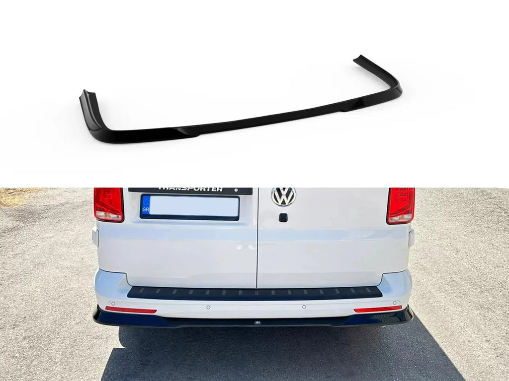 MTD Rear Splitter Diffuser VW T6.1 Long Gloss Black inc Mount Kit & Instructions