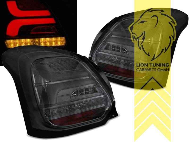 LTG Pair LED Rear Lights Lamp Tail Suzuki Swift 6 AZ V 17-23 OE LED Black LHD