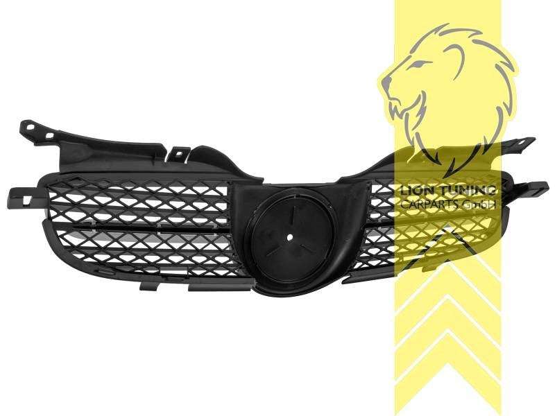 LTG radiator bumper grille Mercedes SLK R170 96-04 chrome black ABS