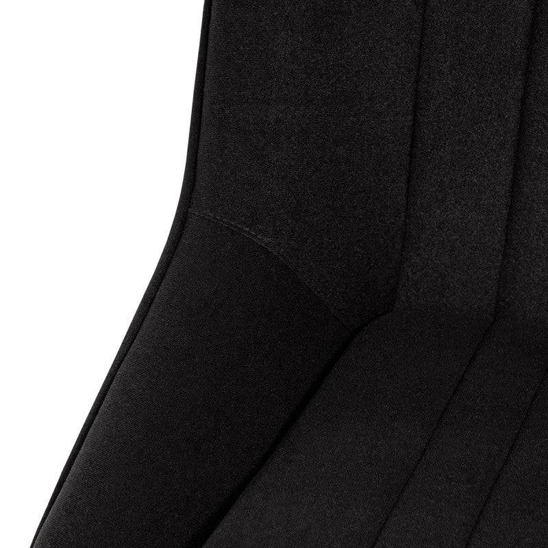 ATST x1 LH Luxe Universal Classic Retro Bucket Seat Black Fabric Cloth + slides