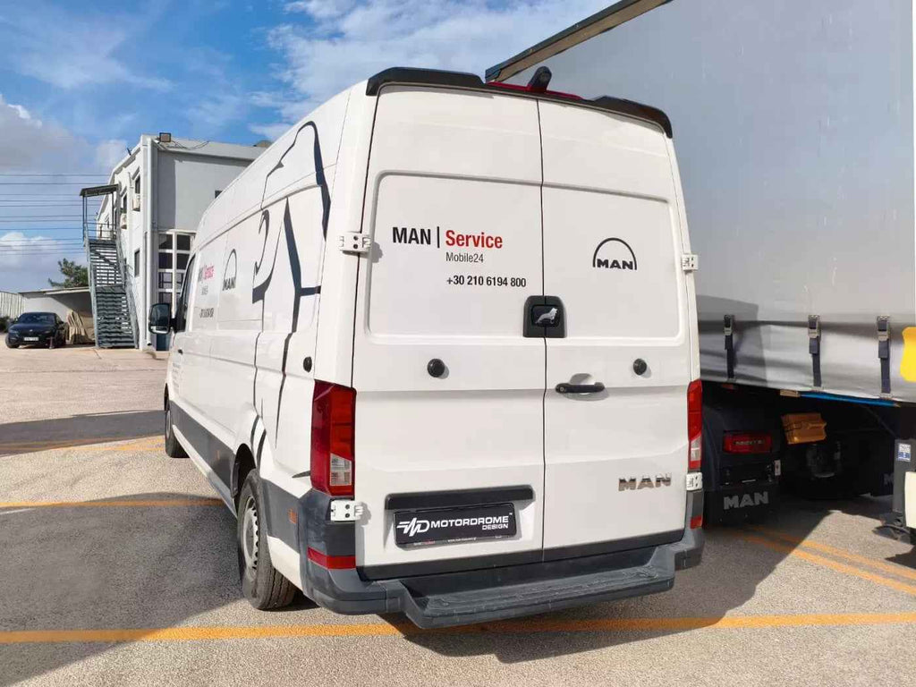 Motordrome Rear Wing Roof Spoiler VW Crafter Mk2 MAN TGE High Roof H2 17+ Barn D