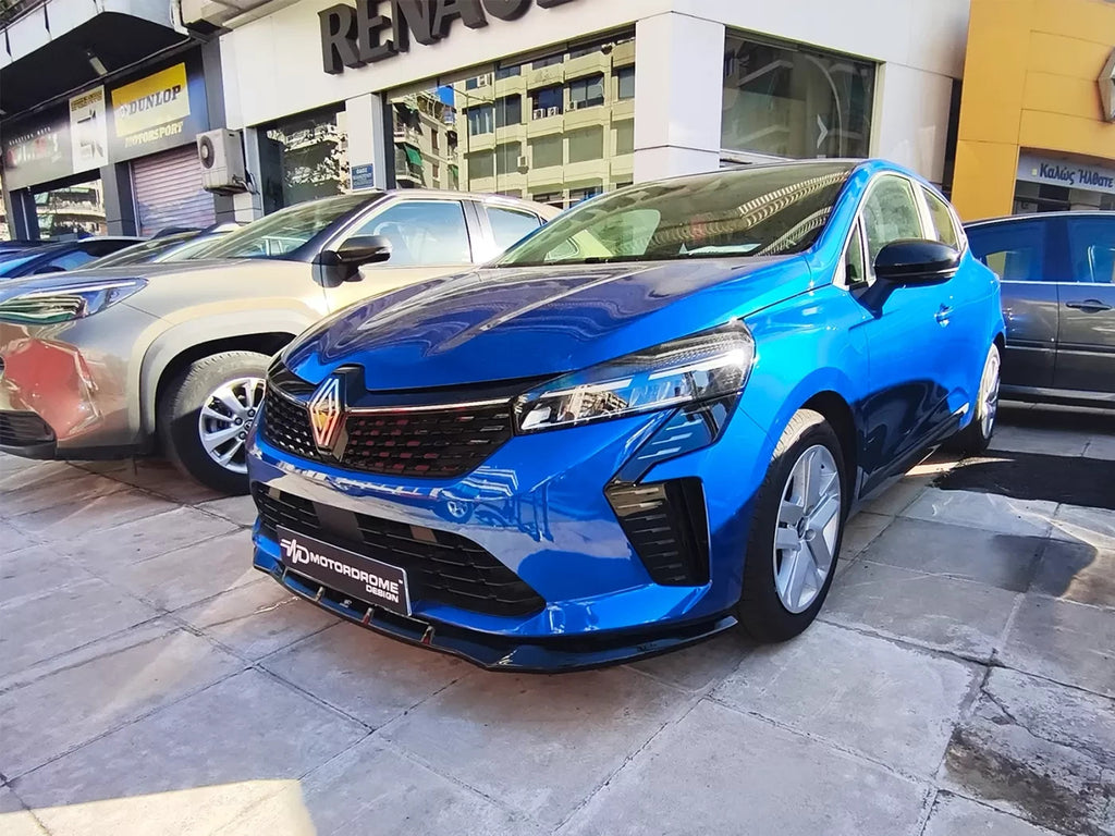 MTD Front Bumper Splitter Renault Clio 5 Mk5 Facelift 23-25 Gloss Black ABS