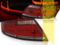 LT Pair LED DRL Lightbar Rear Lights Tail Lamps Audi TT 8J 06-14 red clear LHD