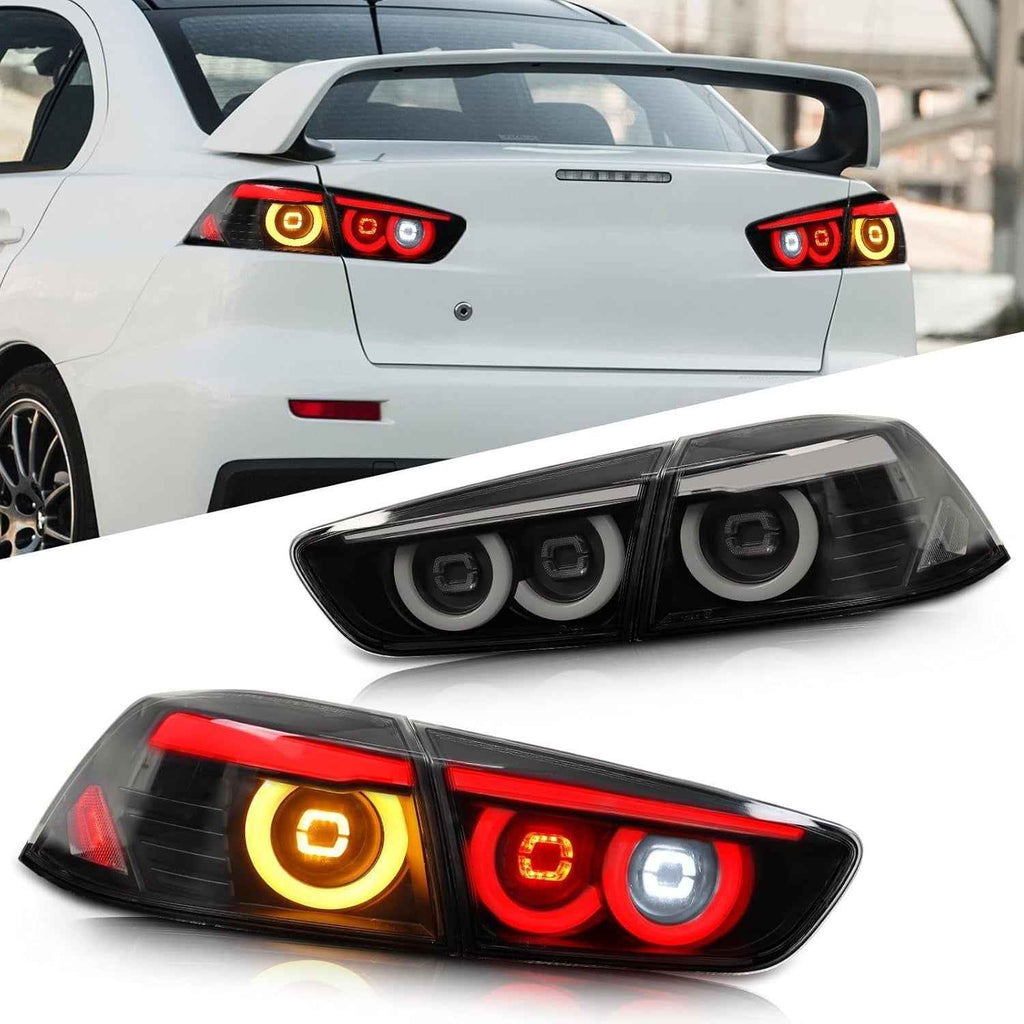 AC Pair Seq LED DRL Rear lights Tail Lamps Mitsubishi Lancer & EVO X 08-20