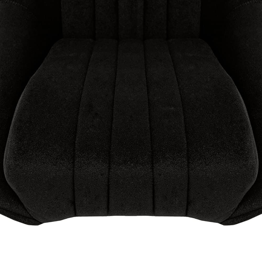 AutoStyle Sport seat 'Classic' - Black Synthetic leather - Non-reclinable back-rest - incl. slides