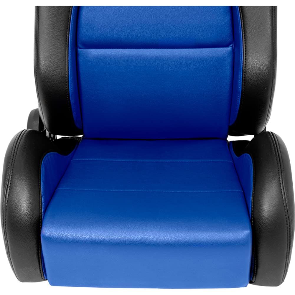 AutoStyle Sport seat 'Classic' - Black Synthetic leather - Non-reclinable back-rest - incl. slides