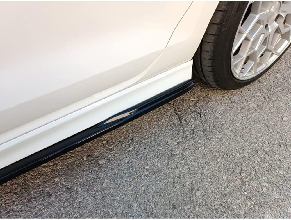 Motordrome Set side skirts compatible with Volkswagen Golf VII R / R-Line 2012-2017 (ABS Glossy black)