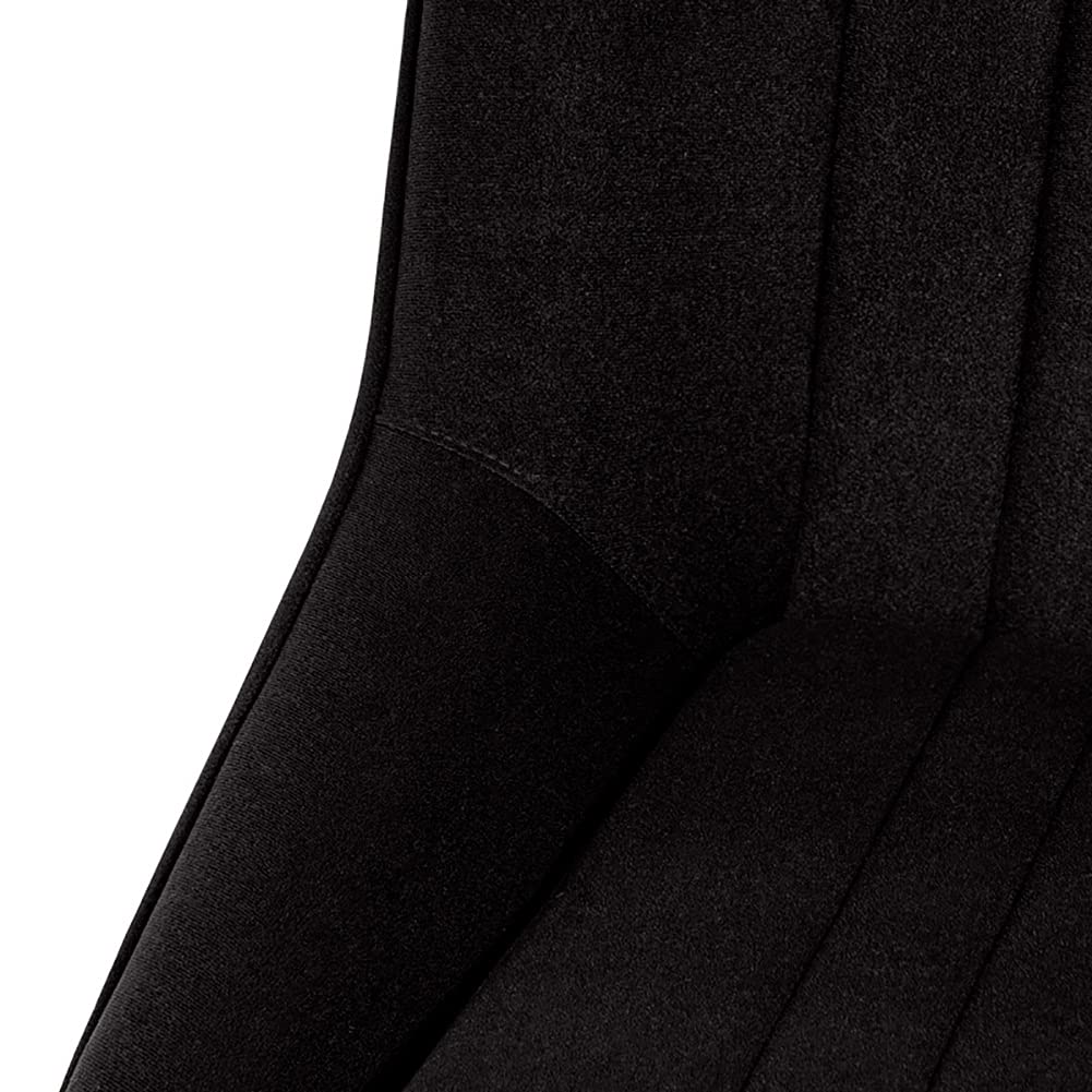 AutoStyle Sport seat 'Classic' - Black Synthetic leather - Non-reclinable back-rest - incl. slides