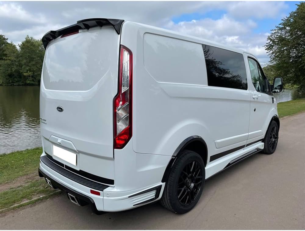 Motordrome Roof spoiler compatible with Ford Transit Custom 2012-2018 & FL 2018- (with tail gate) (PU)
