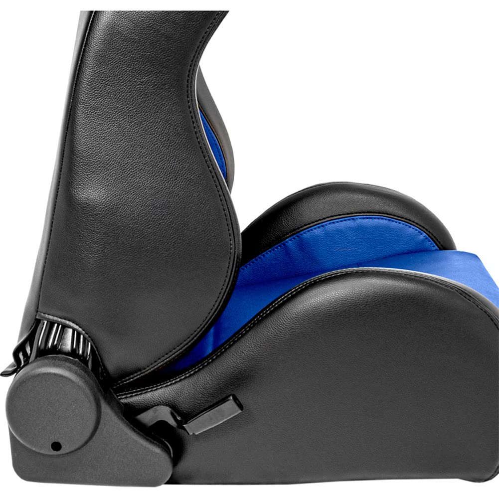 AutoStyle Sport seat 'Classic' - Black Synthetic leather - Non-reclinable back-rest - incl. slides