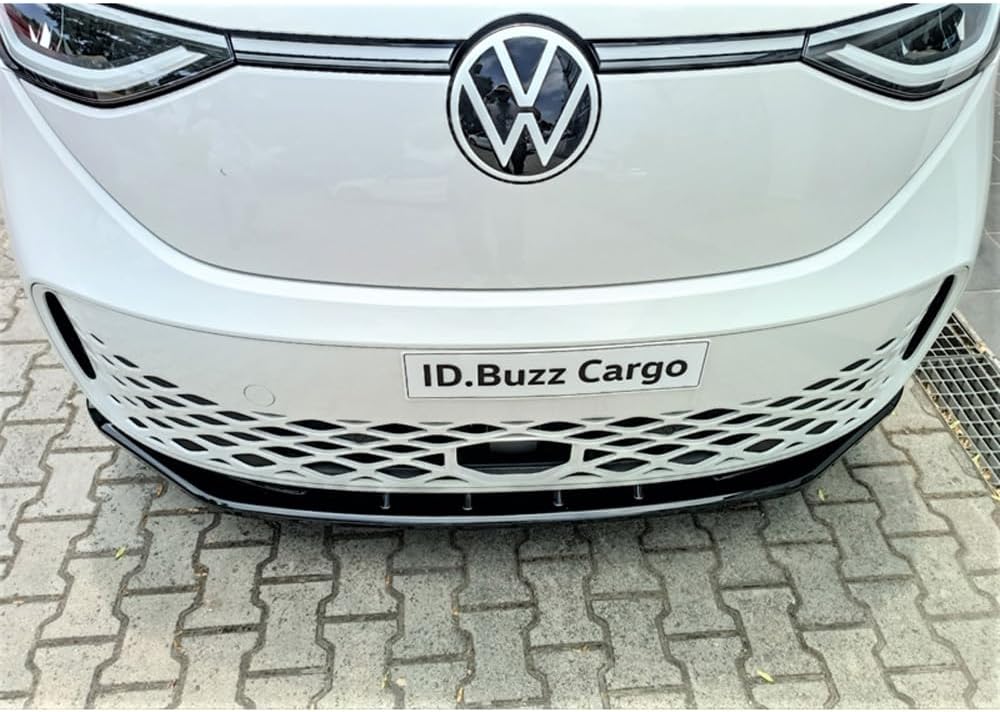 Motordrome Front spoiler compatible with Volkswagen ID.Buzz (Bus/Cargo) 2022- (ABS Gloss Black)