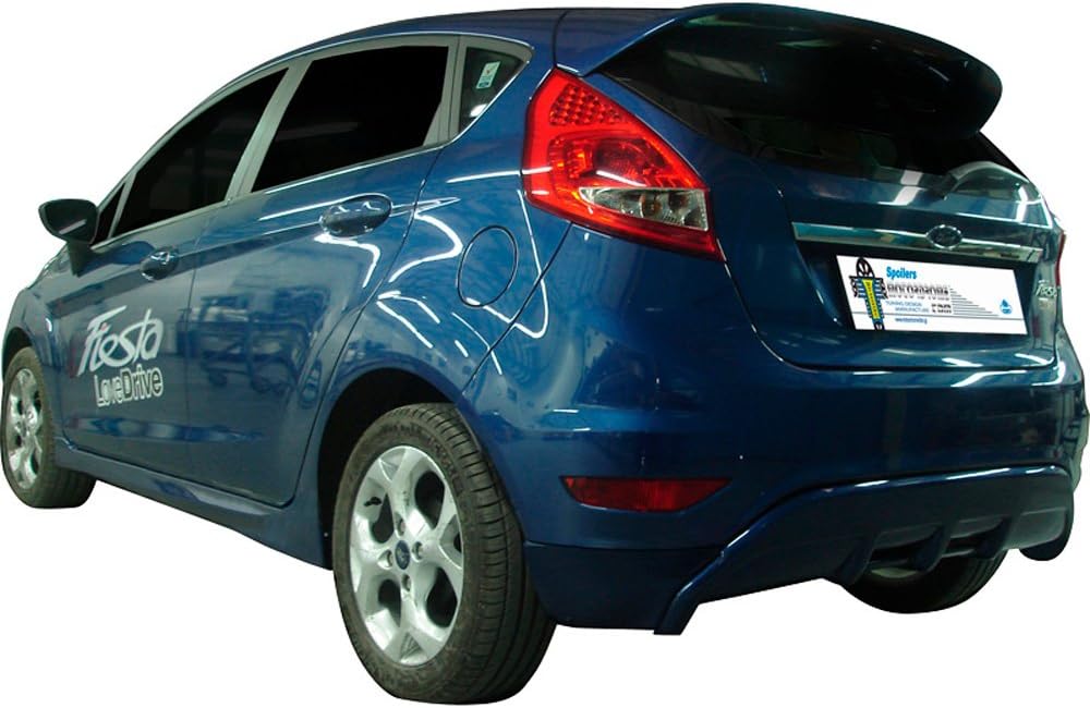 Motordrome Rear bumper skirt (Diffusor) compatible with Ford Fiesta VII 2008-2017 (ABS)