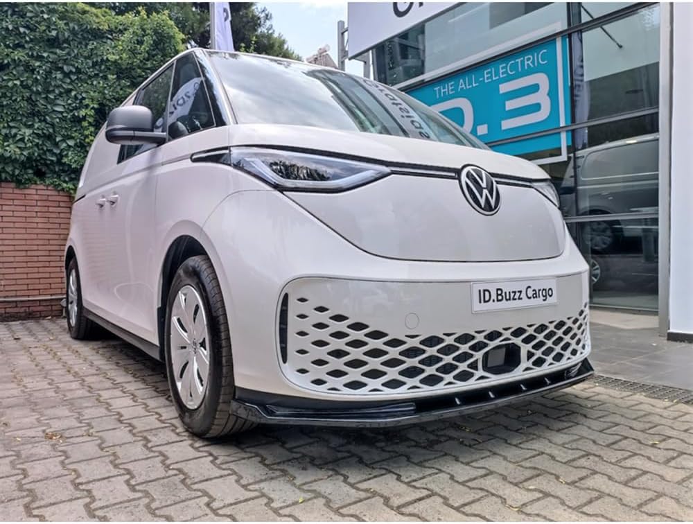 Motordrome Front spoiler compatible with Volkswagen ID.Buzz (Bus/Cargo) 2022- (ABS Gloss Black)