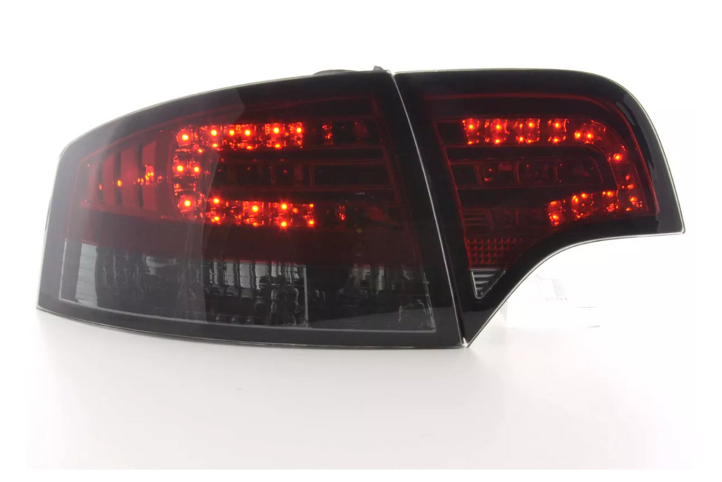 FK Audi A4 B7 8E 04-07 LED REAR Lights DRL Lightbar TAIL LIGHTS Black LHD - LJ Automotive