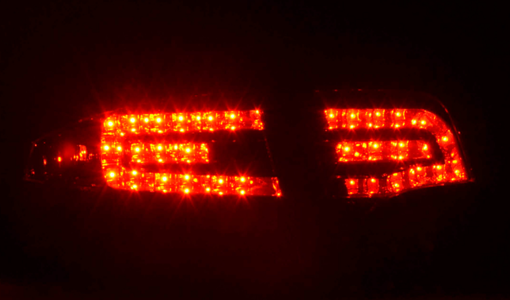 FK Audi A4 B7 8E 04-07 LED REAR Lights DRL Lightbar TAIL LIGHTS Black LHD - LJ Automotive