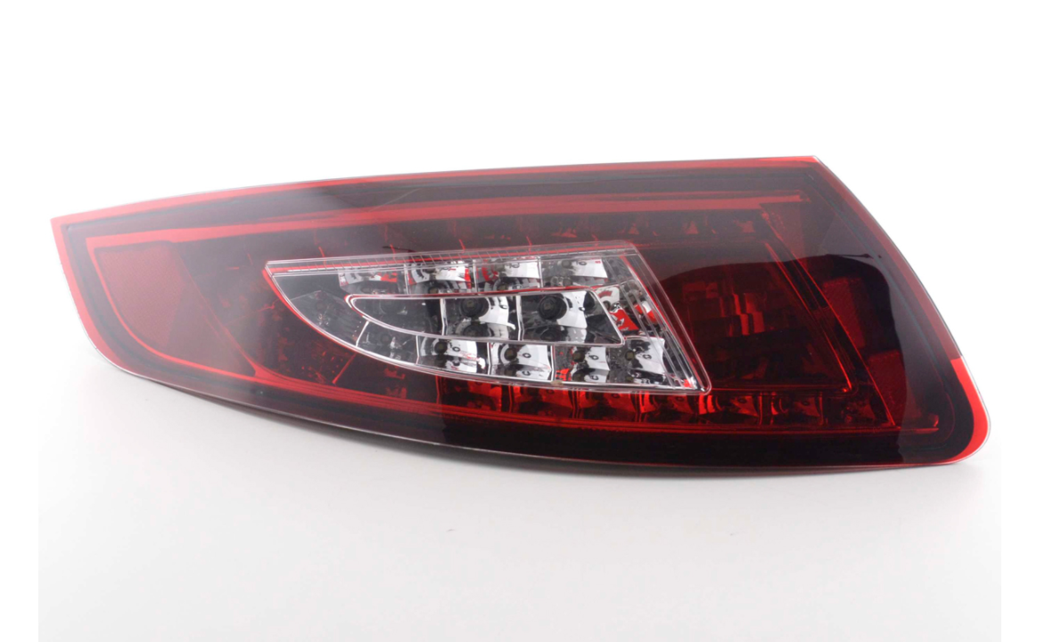 FK Pair LED Rear Lights Porsche 911 type 997 05-09 red / clear Lightbar LHD GT3