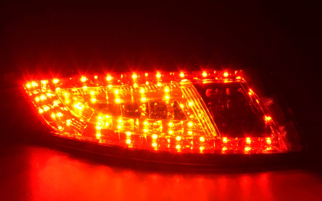 FK Pair LED Rear Lights Porsche 911 type 997 05-09 red / clear Lightbar LHD GT3