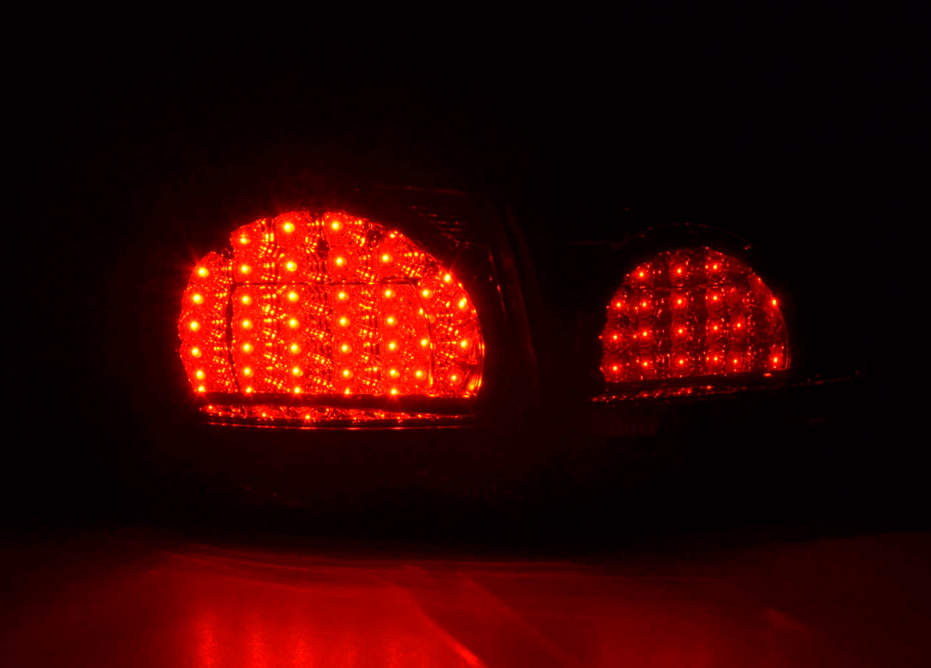 FK Set VW GOLF 6 MK6 08-12 LED REAR LIGHTS LAMPS TAIL BACK Smoke Red