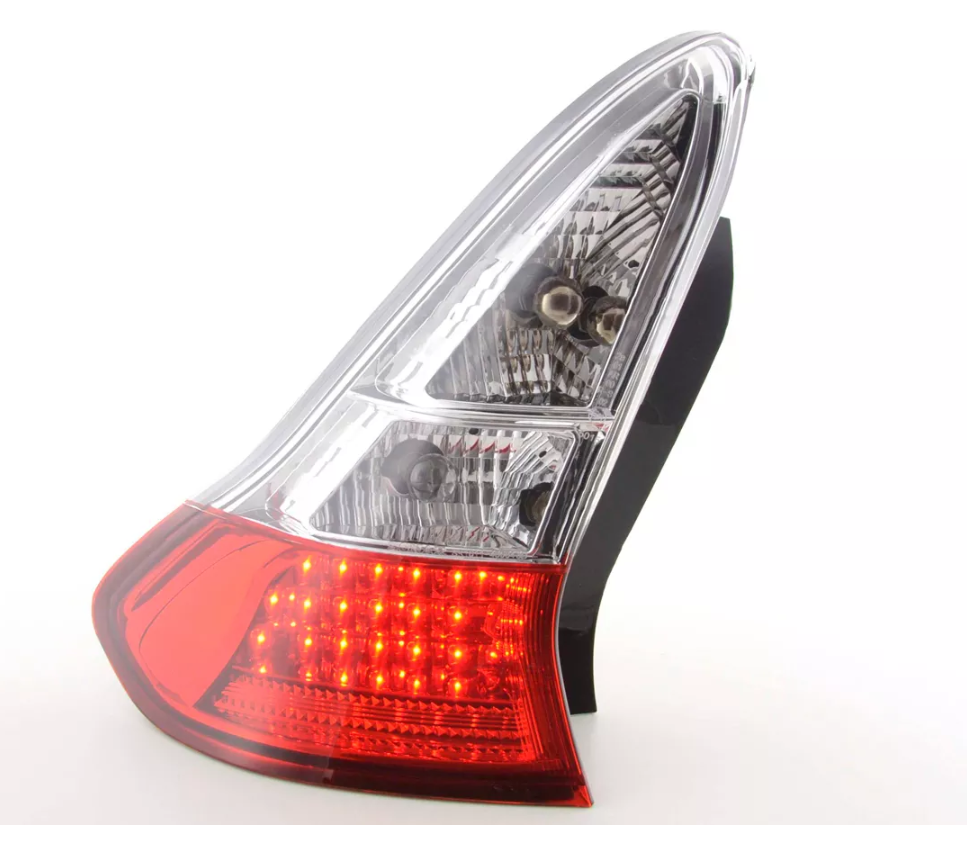 FK Set of Citroen C4 3-door. Type L 04- clear / red LED LIGHTBAR REAR LIGHTS