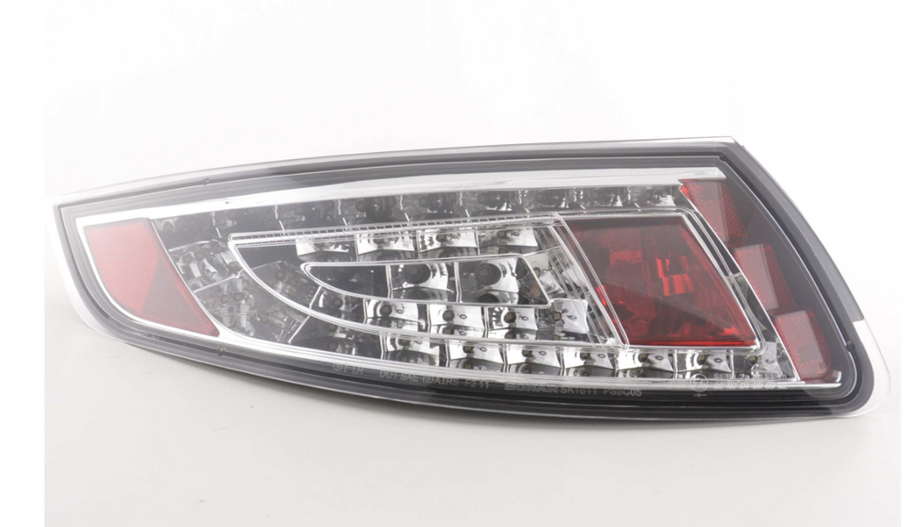 FK Pair Led Rear Lights Porsche 911 997 05-09 Lightbar chrome smoke LHD GT3