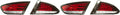 FK Automotive Pair Set LED Rear Lights Seat Leon 1P 09- red / clear