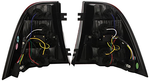 FK Automotive LED Taillights, Red/Black