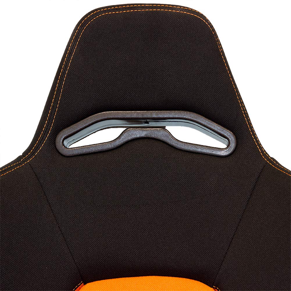 AutoStyle Sport seat 'Classic' - Black Synthetic leather - Non-reclinable back-rest - incl. slides