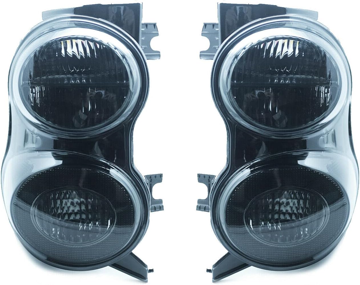 Exterior Accessories - Rear Assembly Tail light Lamps W/Smoke Lens Compatible With Smart Car Fortwo 451 Mk2 2007-2014